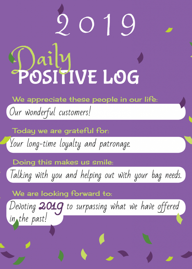 2019 daily positive log